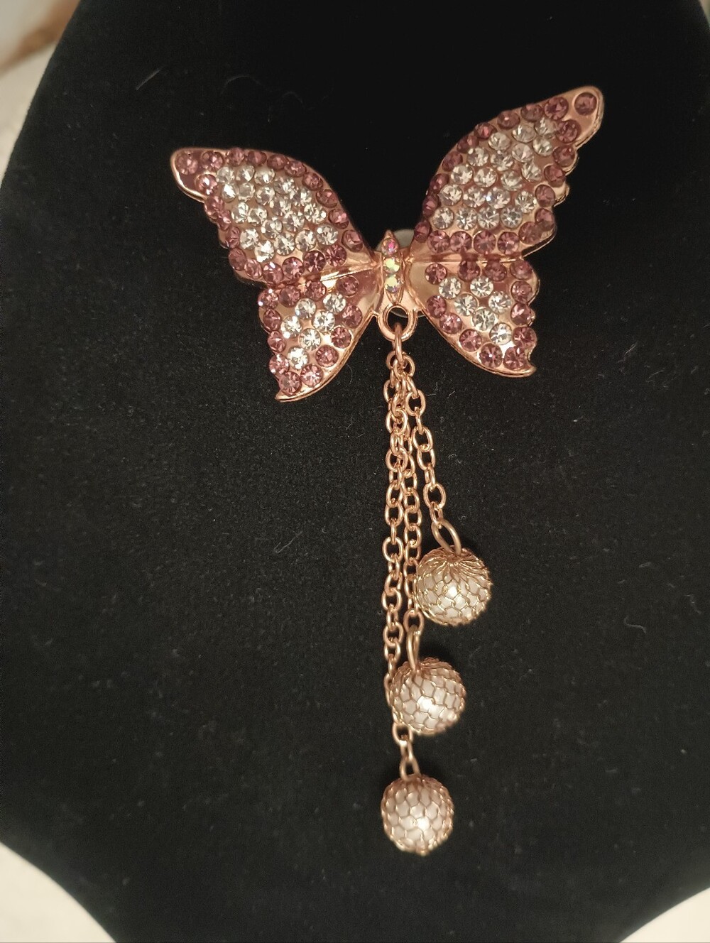 Shoe Charm Rhinestone Butterfly